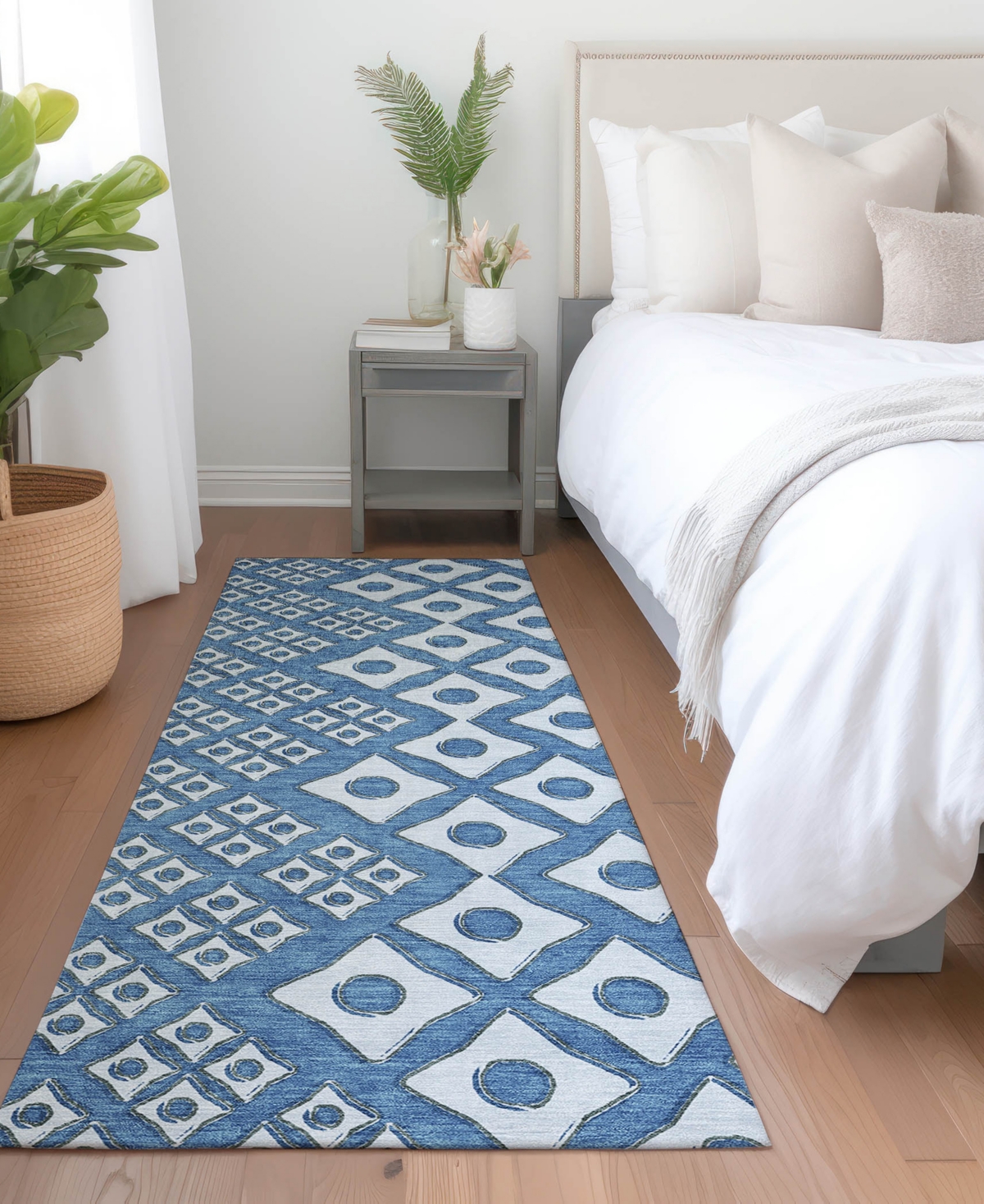 Addison Chantille Acn866 2'3"x7'6" Runner Area Rug In Denim