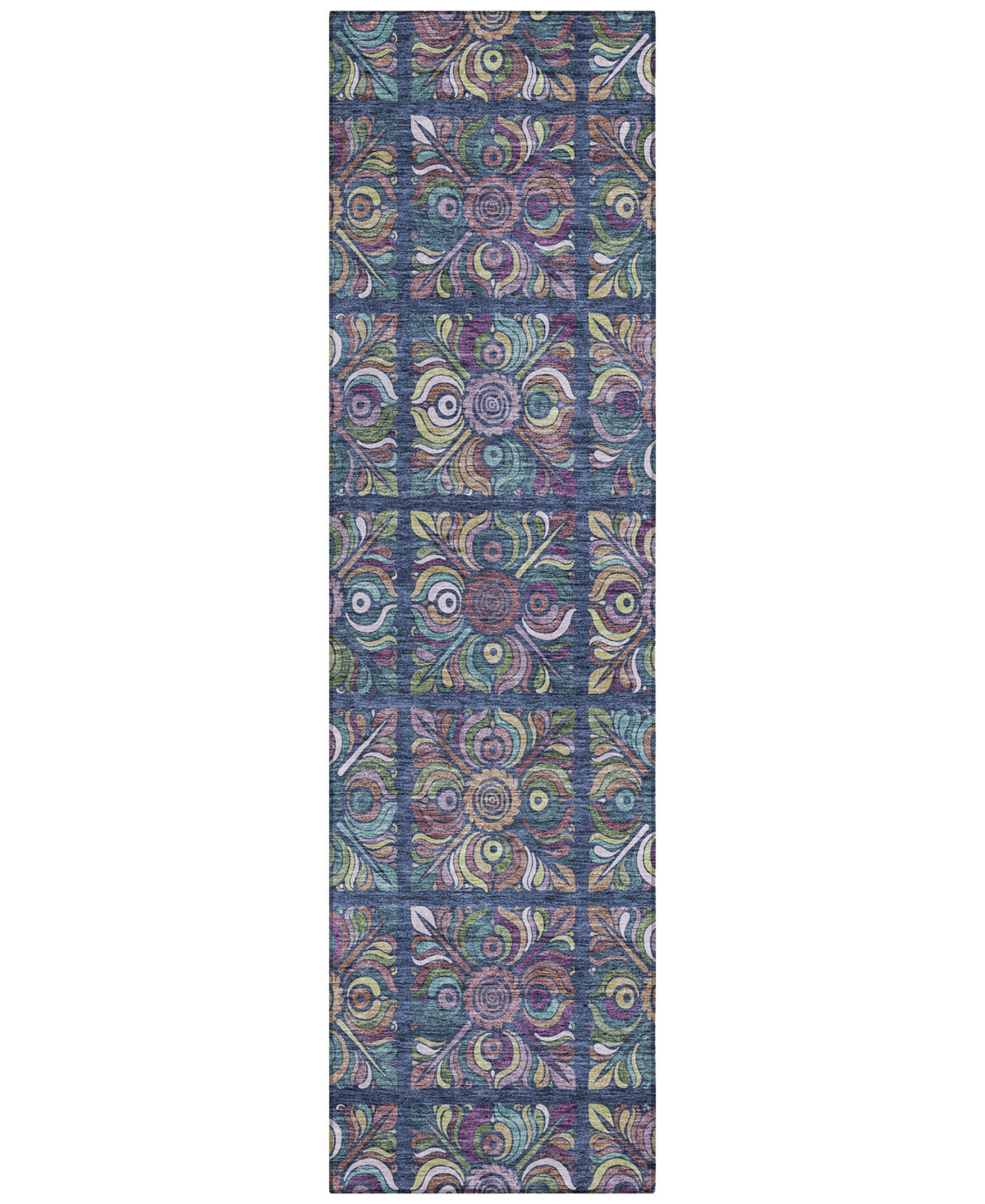 Addison Chantille Acn852 2'3"x7'6" Runner Area Rug In Navy