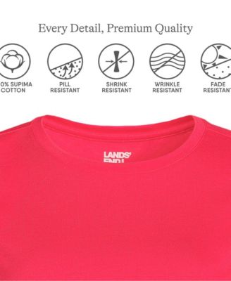 Women's Tall Supima Cotton Long Sleeve Crewneck T-Shirt