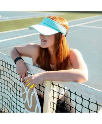 Women's Adjustable Band Sport Visor - Light Blue