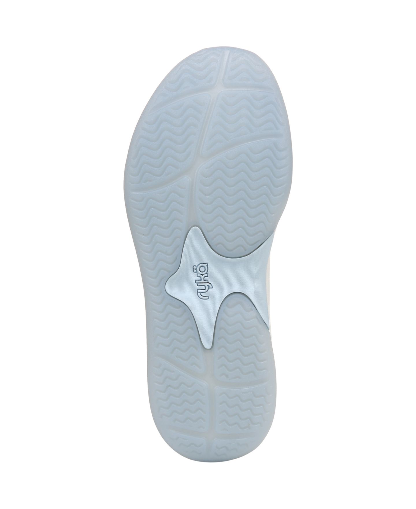 Женские кроссовки Ryka Court Agility Cross Training Lace Up, цвет: Белый / Синий сетчатый — фото 5