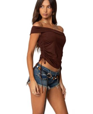 Women's Yafa Asymmetric Off Shoulder Top