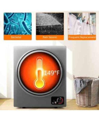 1.5 Cu .ft Clothes Dryer with Stainless Steel Tub