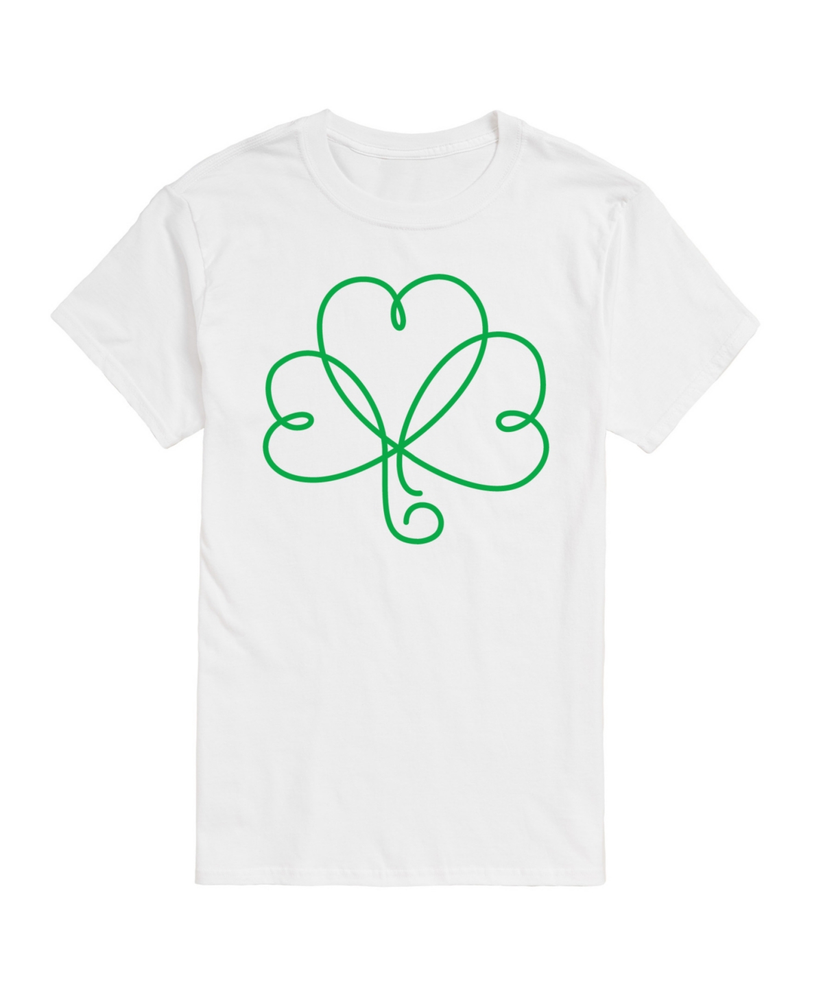 Airwaves Men's St Patrick's Day Clover Short Sleeve T-shirt In White