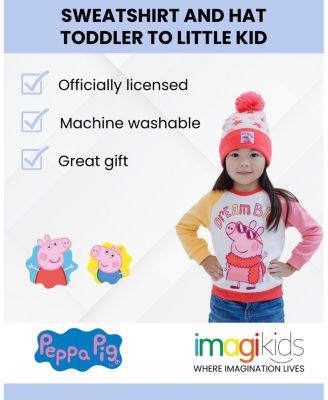 Girls Fleece Sweatshirt and Hat