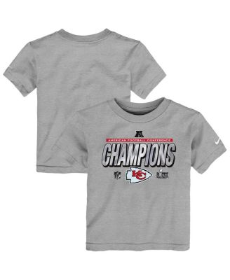 Nike - Toddler Heather Gray Kansas City Chiefs 2024 AFC Champions Locker Room Trophy Collection T-Shirt