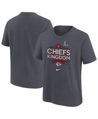 Nike - Big Boys and Girls Anthracite Kansas City Chiefs Super Bowl LIX Local T-Shirt