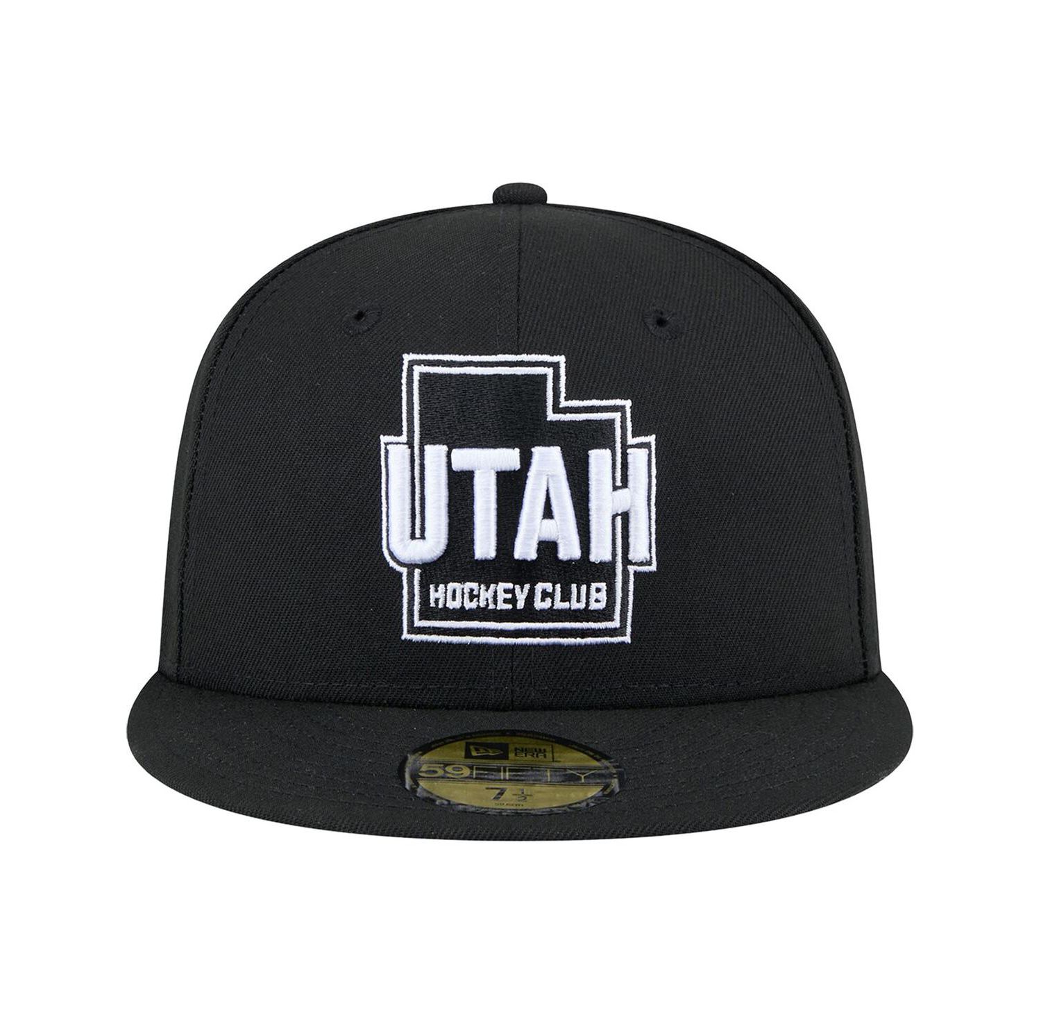 Men's Black Utah Hockey Club State Shape 1st Season 59FIFTY Fitted Hat