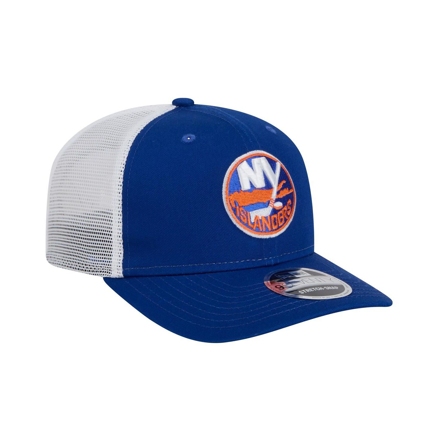 Мужская кепка New Era Royal/White New York Islanders Core Trucker 9SEVENTY Stretch-Snap Hat — фото 2