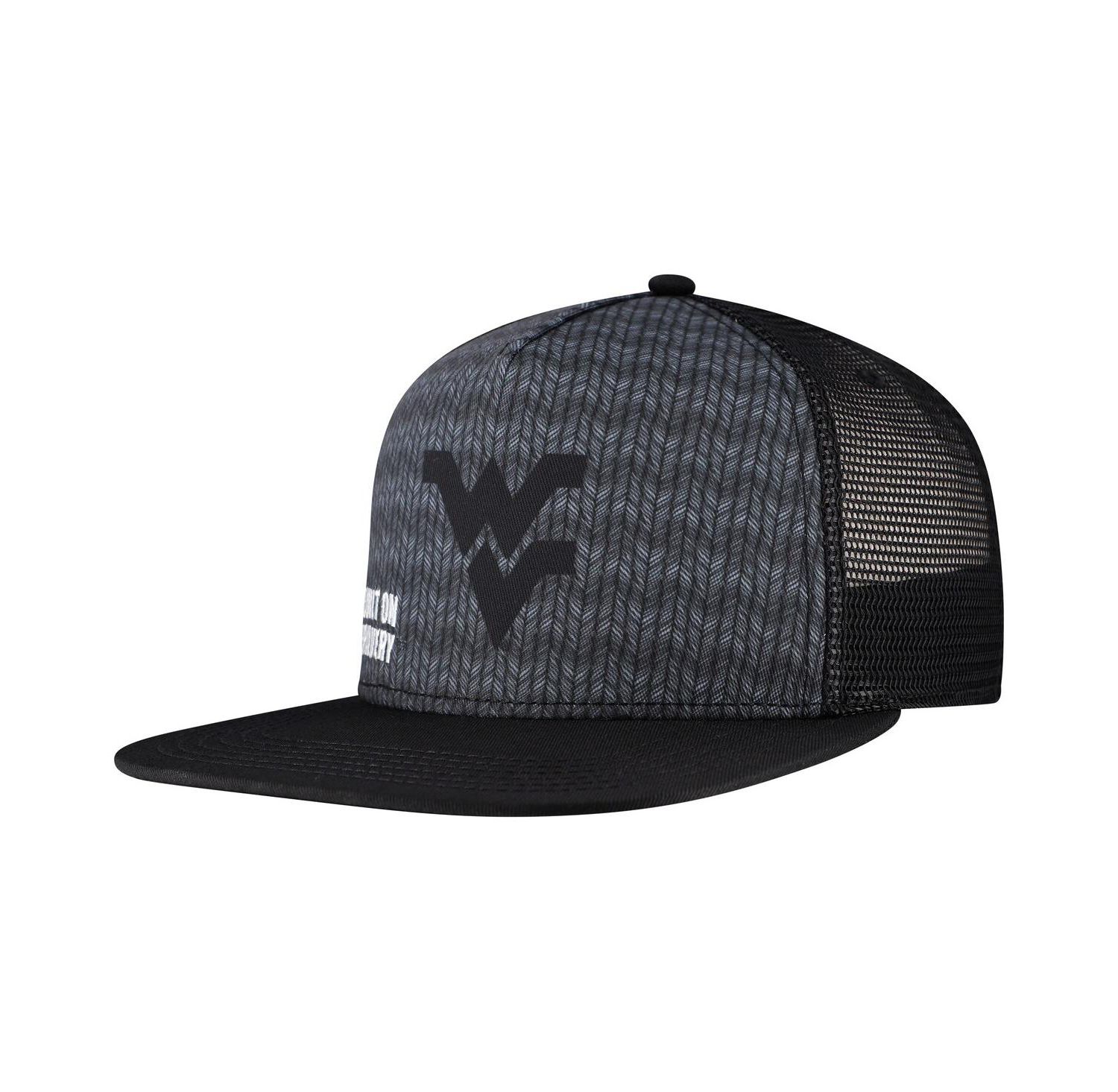 Men's Charcoal West Virginia Mountaineers Built on Bravery Shadow Snapback Hat