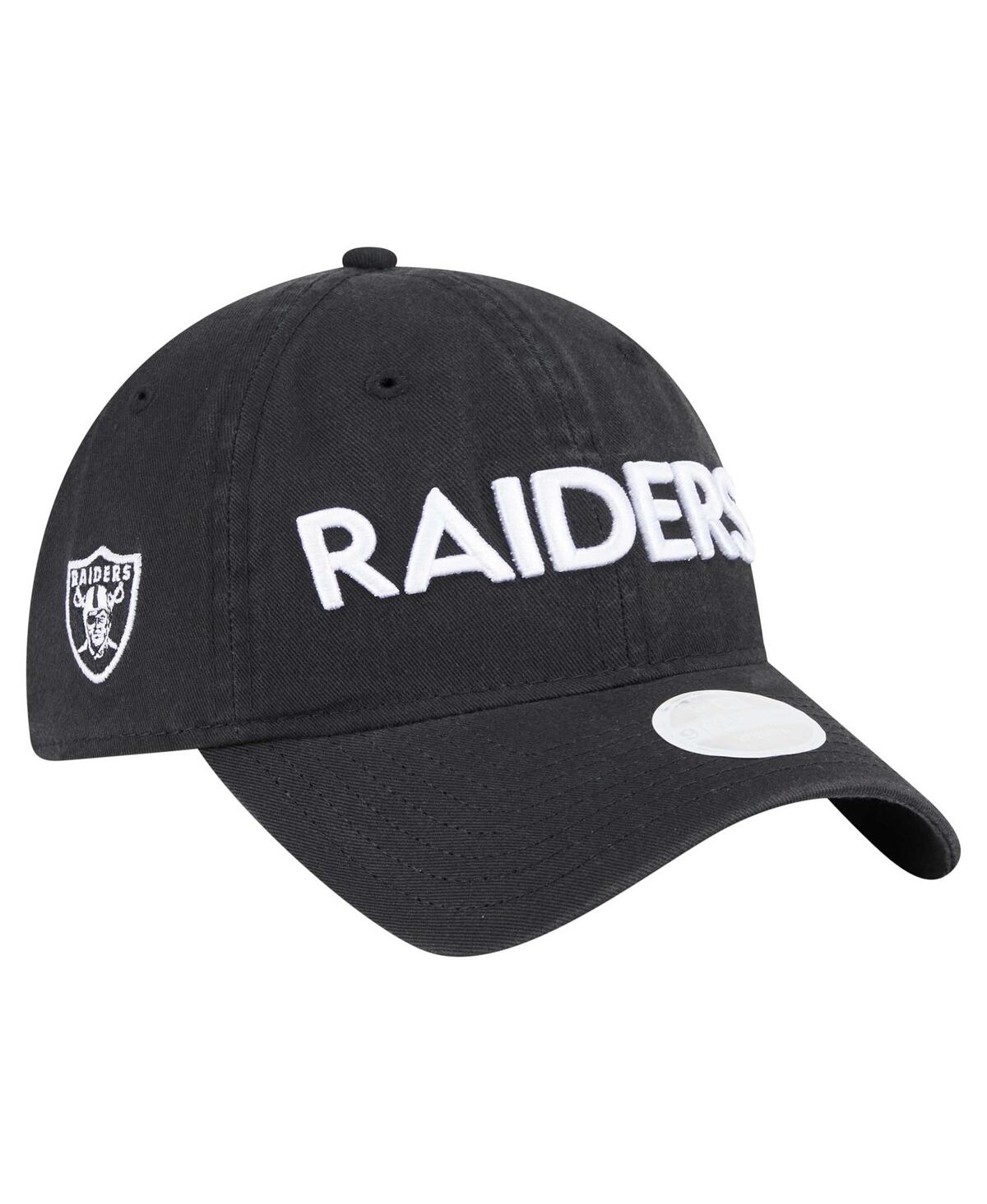 New Era Women's Black Las Vegas Raiders Cece 9twenty Adjustable Hat In Black