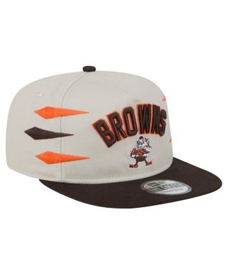 Men's Stone/Brown Cleveland Browns Athletic Golfer Snapback Hat