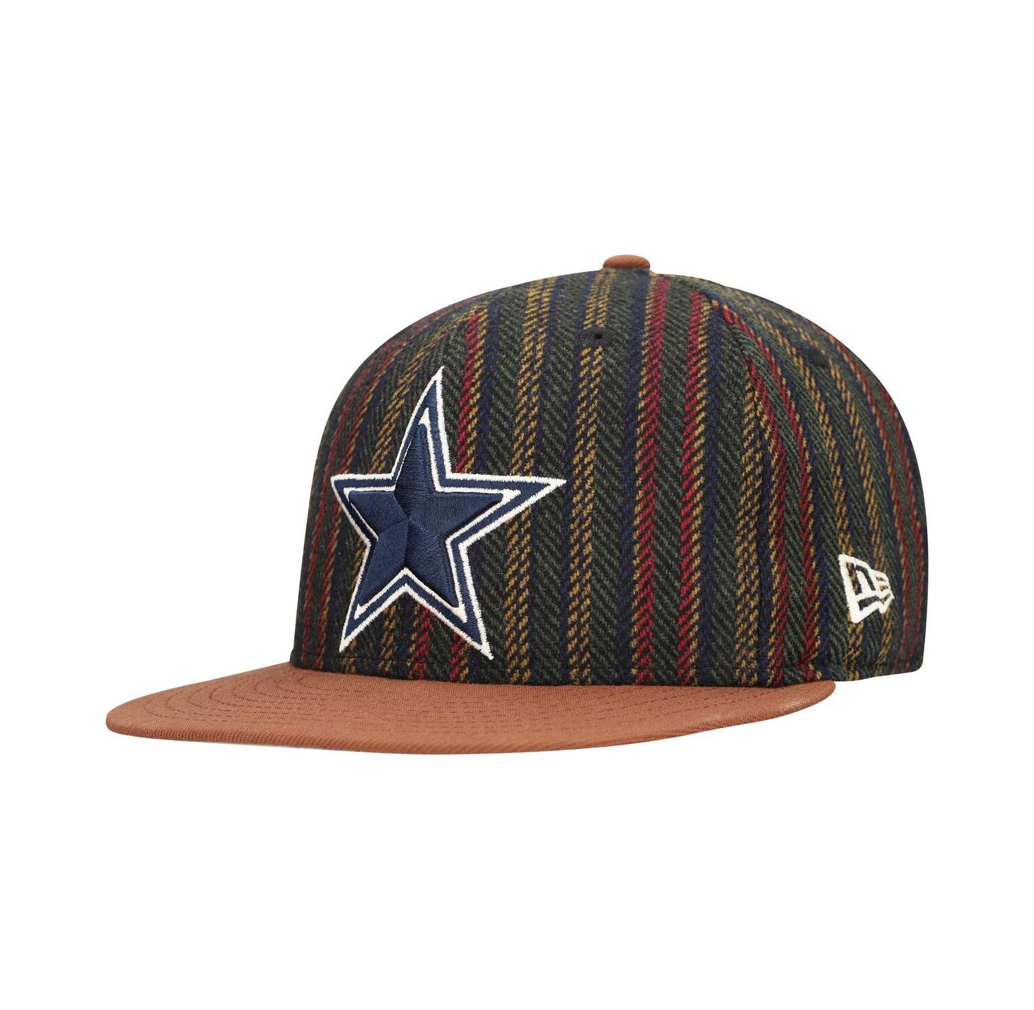 Men's Brown/Tan Dallas Cowboys Vintage Herringbone 59FIFTY Fitted Hat