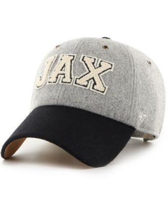 x Stoney Clover Lane Men's and Women's Gray/Black Jacksonville Jaguars Block Clean Up Adjustable Hat