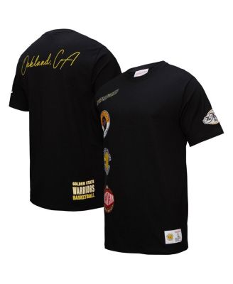Men's Black Golden State Warriors Black Out Collection Vintage Premium T-Shirt