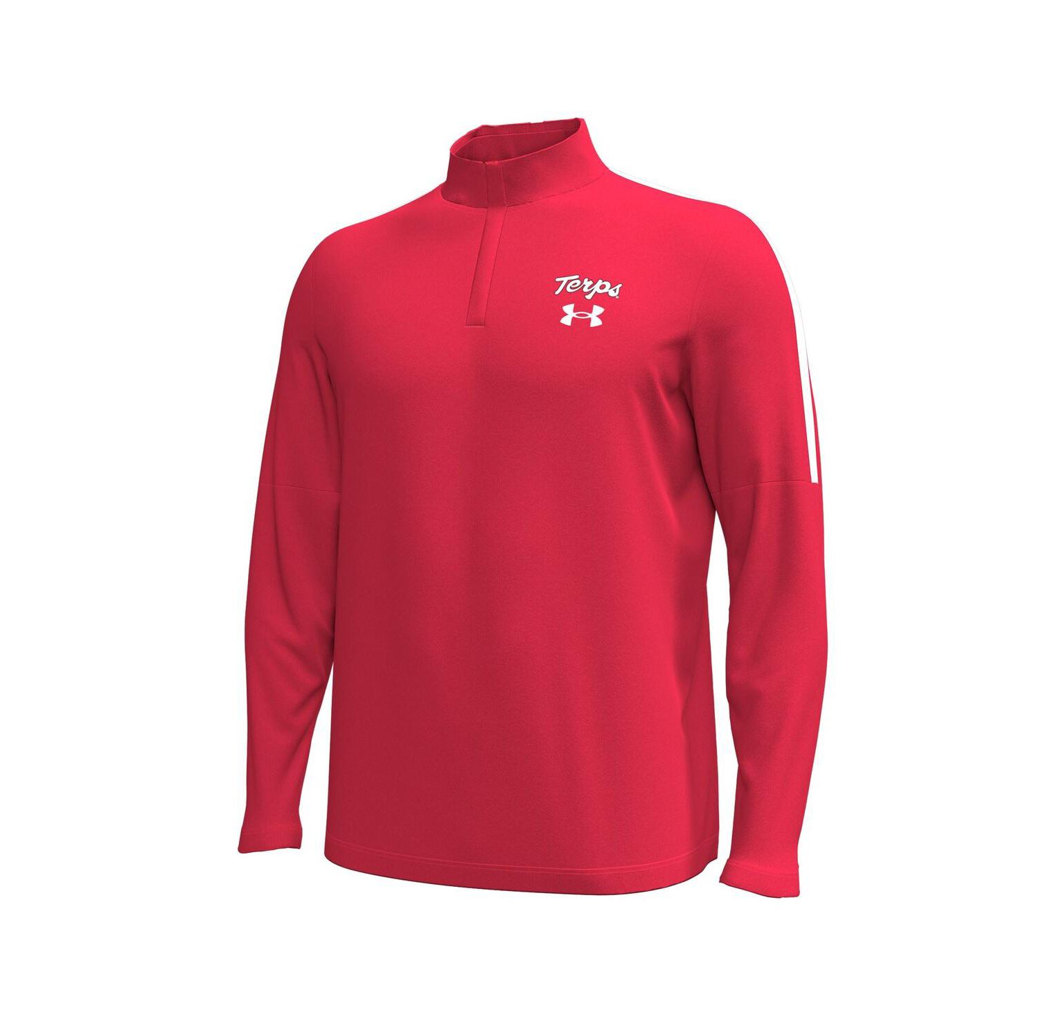 Men's Red Maryland Terrapins Playoff Performance Quarter-Zip Jacket