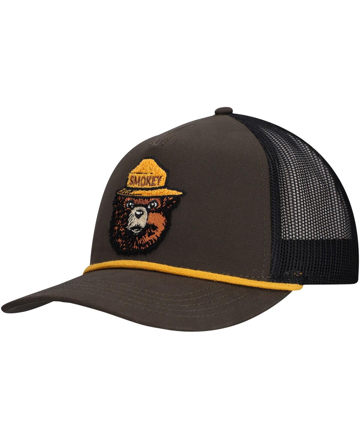AMERICAN NEEDLE MEN'S OLIVE SMOKEY BEAR BACK COUNTRY ADJUSTABLE HAT 