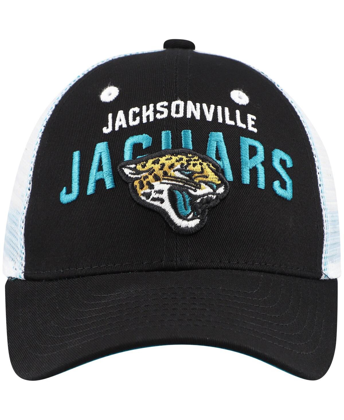 Outerstuff Preschool Black Jacksonville Jaguars Core Lockup Trucker Adjustable Hat In Black