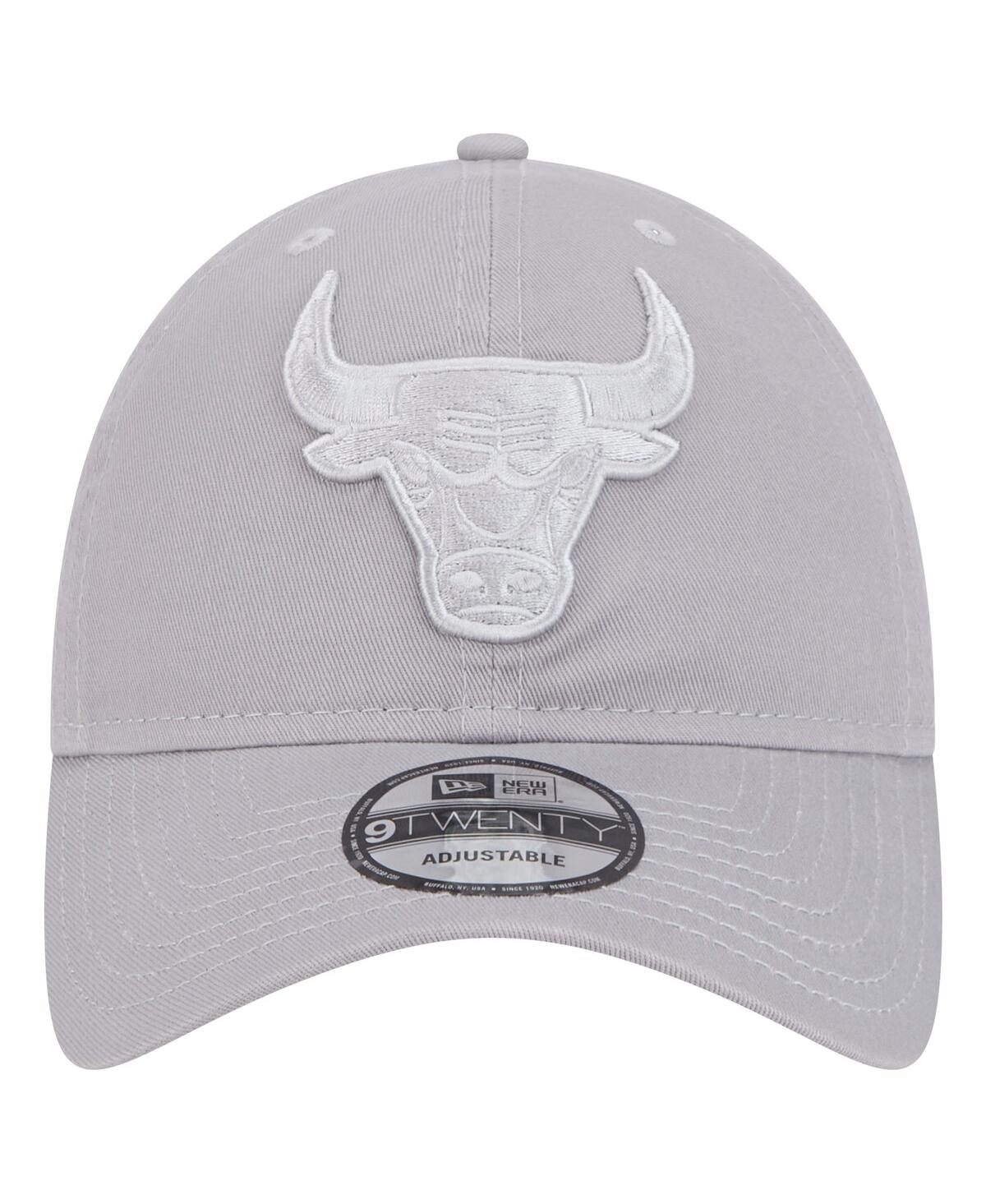 NEW ERA MEN'S GRAY CHICAGO BULLS TONAL 9TWENTY ADJUSTABLE HAT 