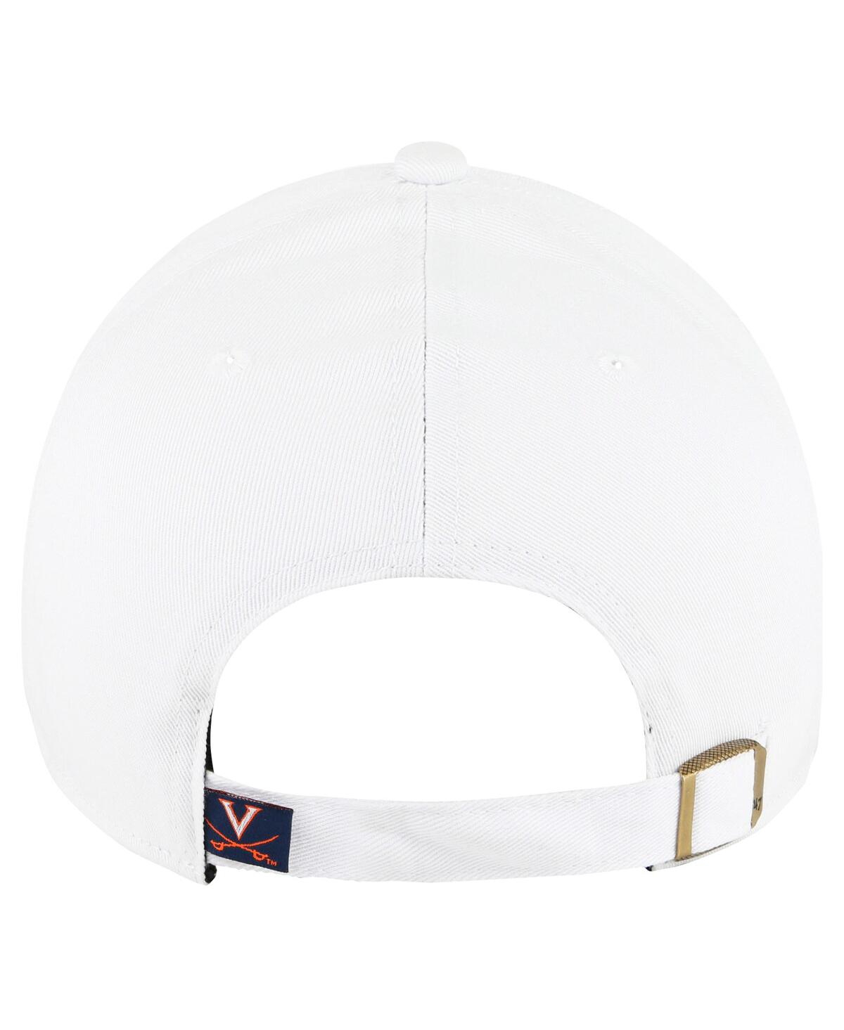 47 Brand Women's White Virginia Cavaliers Pensacola Clean Up Adjustable Hat In White