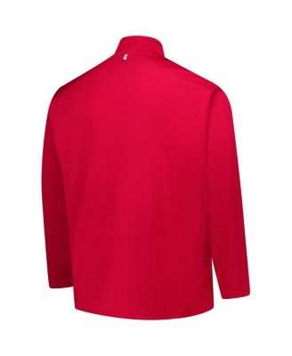 Men's Crimson Alabama Crimson Tide Big Tall Defender Quarter-Zip Top