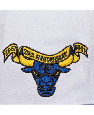 Men's White/Blue Chicago Bulls Core V Snapback Hat