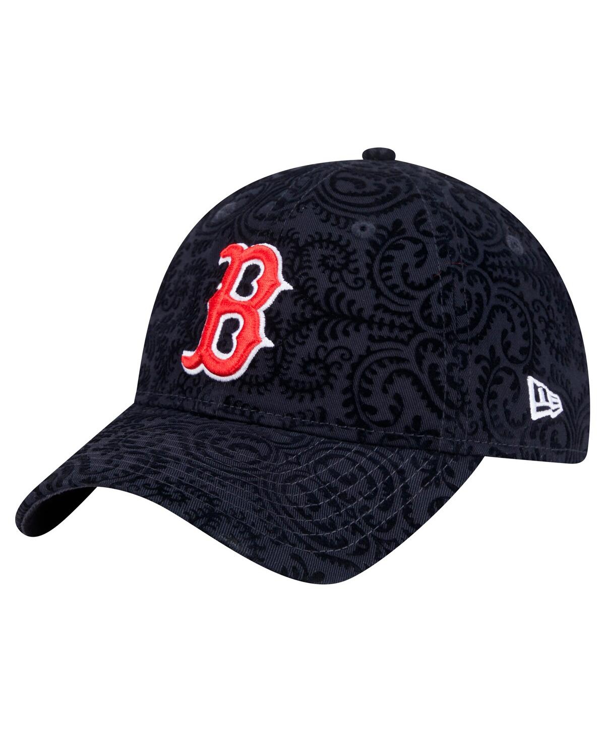 New Era Women's Navy Boston Red Sox Flair 9twenty Adjustable Hat In Navy