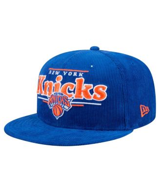New Era - Men's Blue New York Knicks Throwback Display Corduroy 9FIFTY Snapback Hat