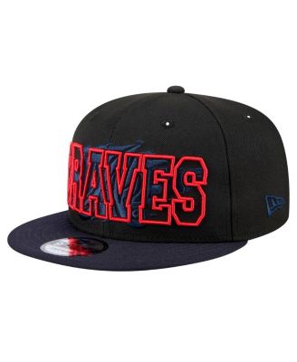 New Era - Men's Black Atlanta Braves Splatter 9FIFTY Snapback Hat