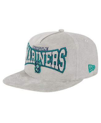 New Era - Men's Gray Seattle Mariners Corduroy Golfer Snapback Hat