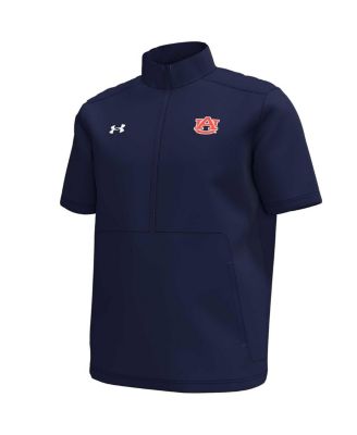 Men's Navy Auburn Tigers Motivate Quarter-Zip Short Sleeve T-Shirt