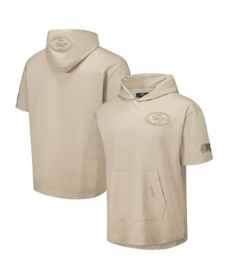 Pro Standard - Men's Tan San Francisco 49ers Neutrals Capsule Short Sleeve Pullover Hoodie