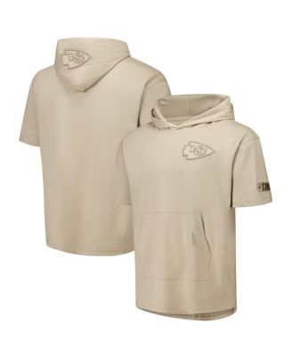 Pro Standard - Men's Tan Kansas City Chiefs Neutrals Capsule Short Sleeve Pullover Hoodie