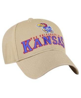 Men's Khaki Kansas Jayhawks Powell MVP Adjustable Hat