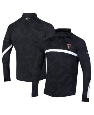 Under Armour - Men's Black Texas Tech Red Raiders Game Day Camo Raglan Quarter-Zip Top