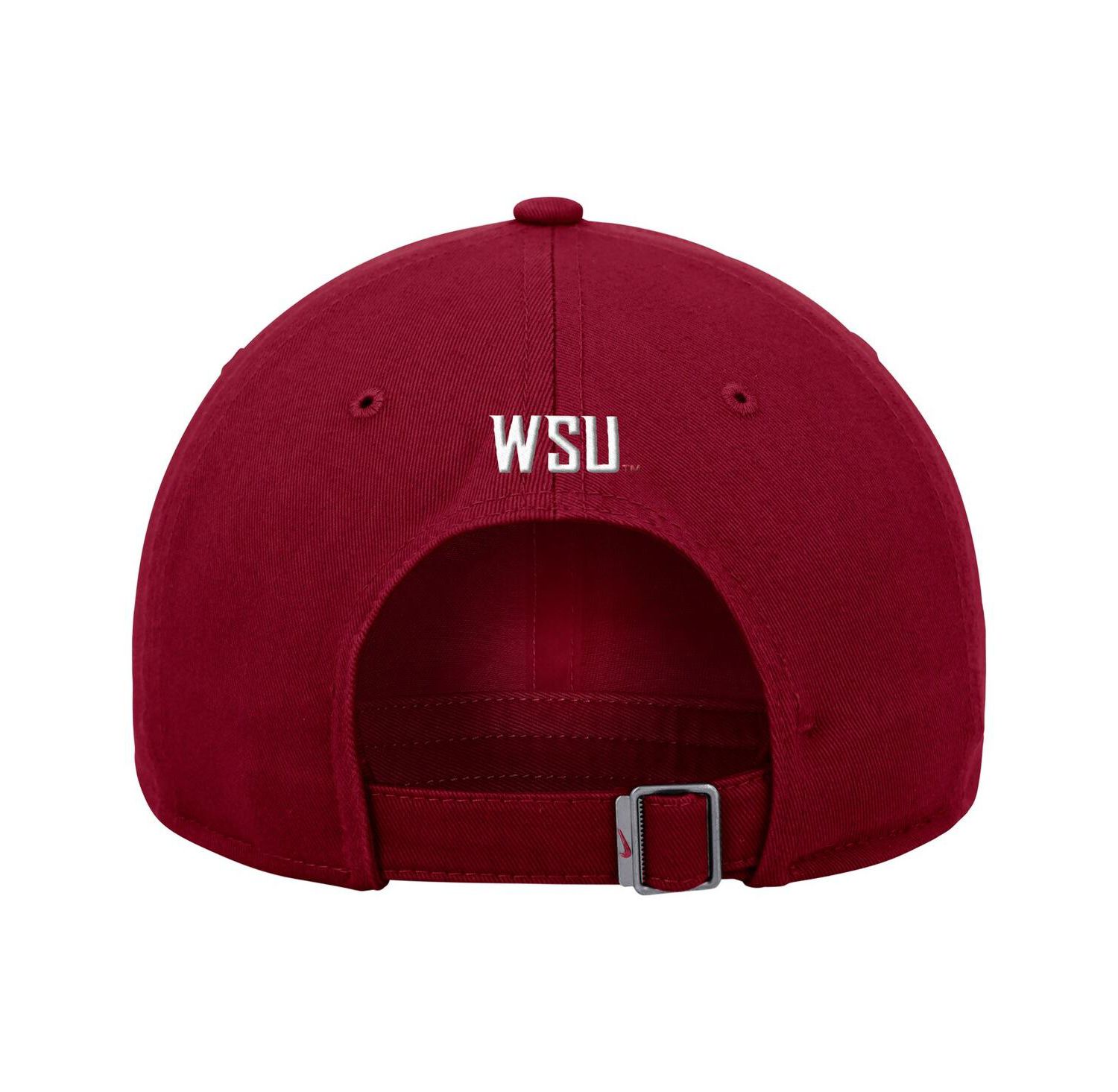 Men's Crimson Washington State Cougars Club Adjustable Hat
