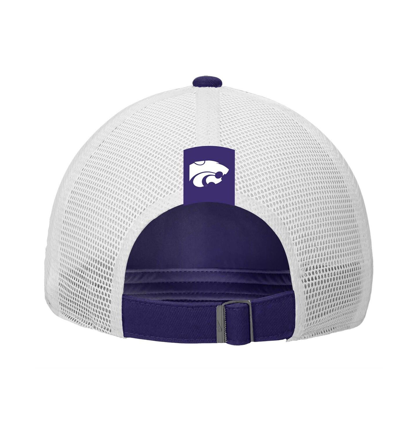 Мужская кепка Nike Purple/White Kansas State Wildcats Vintage Club Trucker Adjustable Hat — фото 2