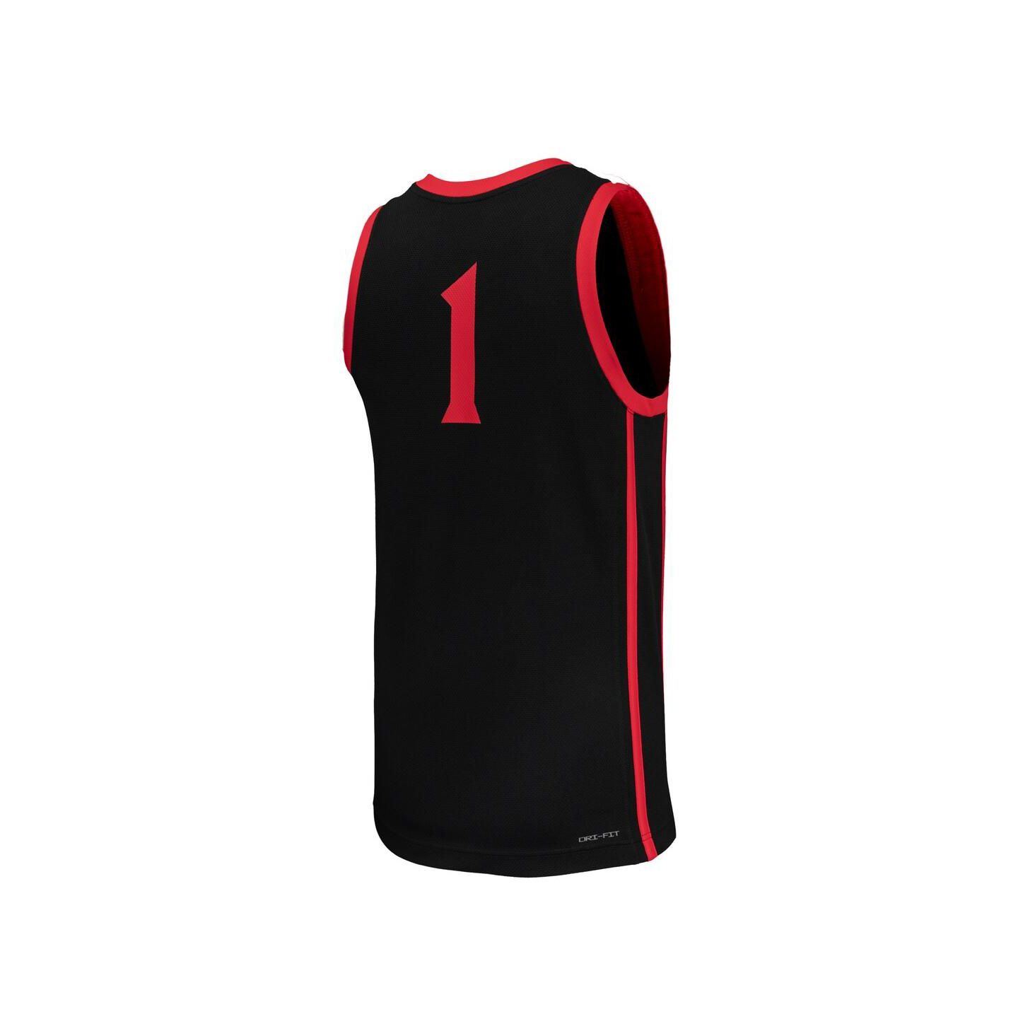 Мужской топ Jordan 1 Black San Diego State Aztecs Replica Basketball Jersey — фото 2