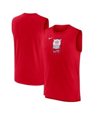 Nike - Men's Red Miami Marlins City Connect Muscle Tank Top