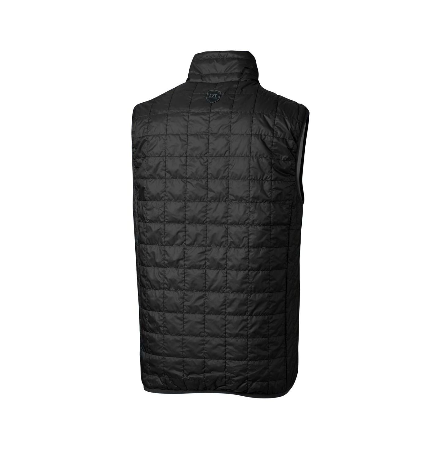 Мужской жилет Cutter & Buck Black Detroit Lions Rainier PrimaLoft Eco Insulated Full-Zip Puffer Vest — фото 3