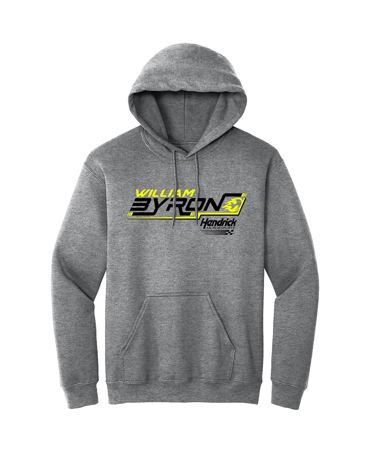 Hendrick Motorsports Team Collection Men's Heather Gray William Byron Extreme Pullover Hoodie In Heather Gray