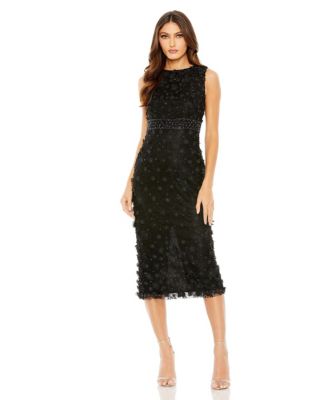 Auryn Applique Sleeveless Midi Dress
