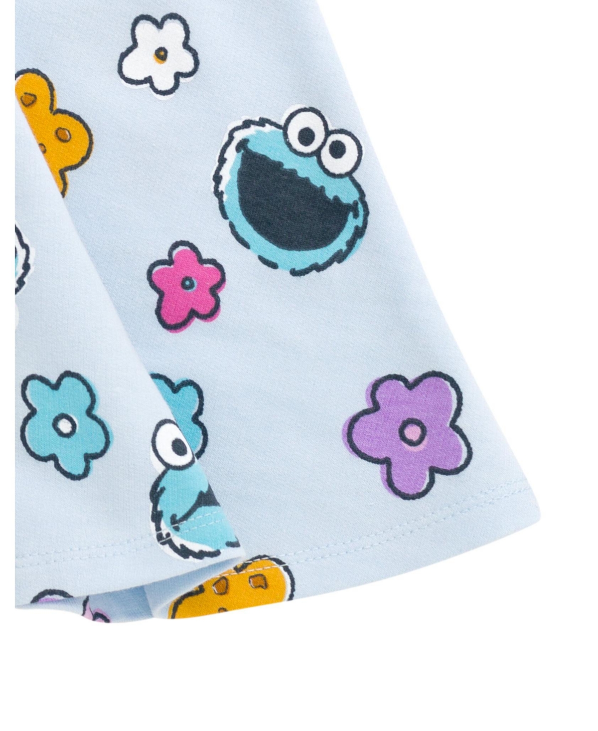 Sesame Street Little Girls Dress and Scrunchie
