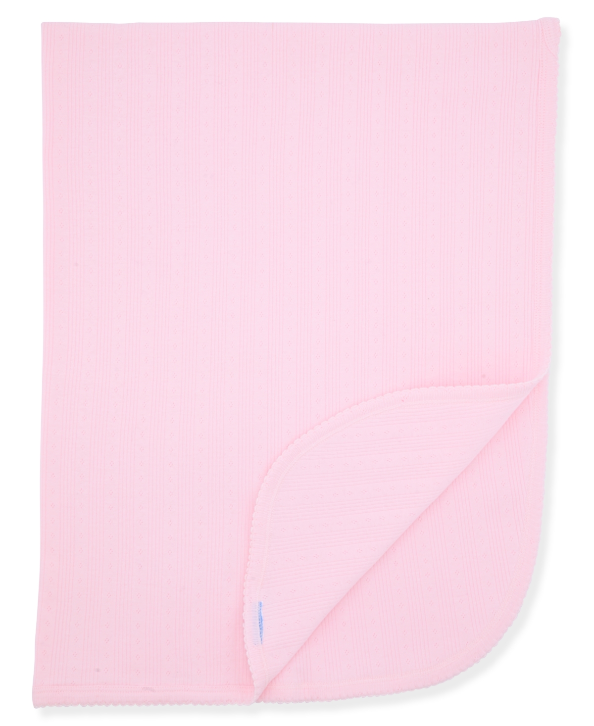 Max & Olivia Newborn Girls Pointelle Reversible Swaddle Blanket In Pink
