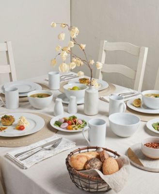 Tabletops Gallery Soleil 16-Pc. Ash White Set, Service for 4
