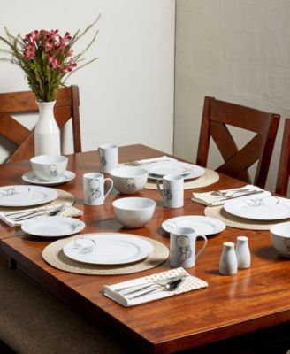 Jacqueline 16 Pc. Dinnerware Set, Service for 4 