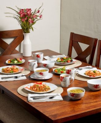 Lily 16 Pc. Dinnerware Set, Service for 4