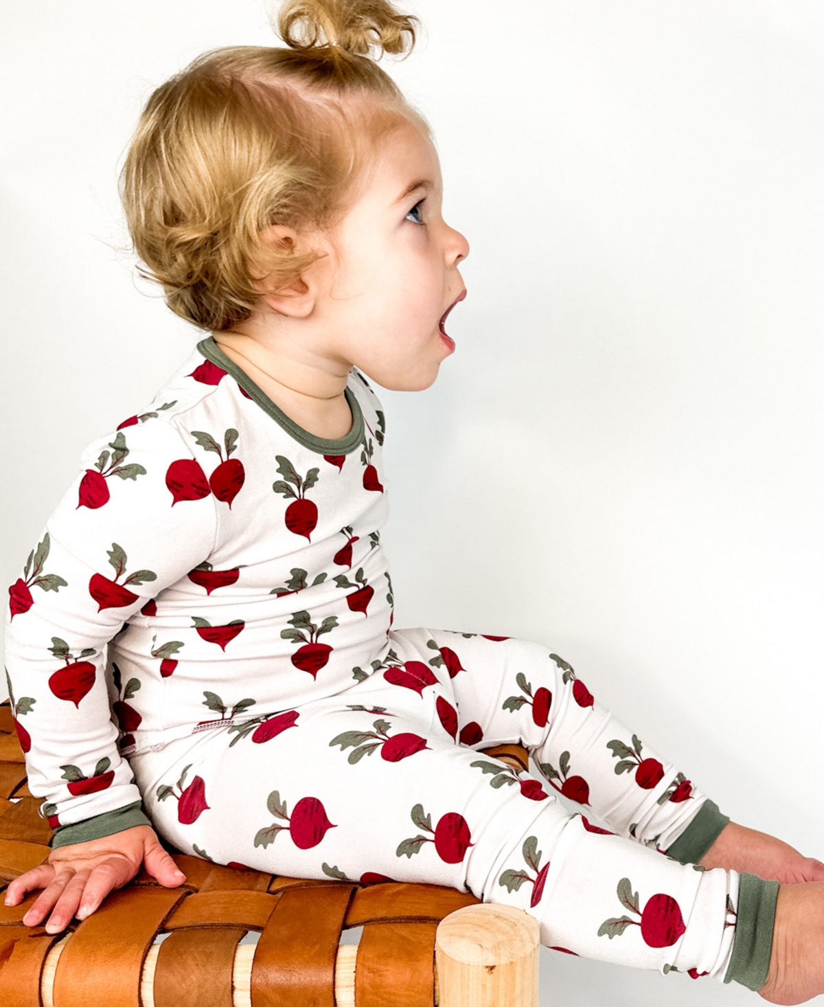 Tiny Knot Co. Baby Boys And Girls 2-piece Long Sleeve Pajama Set In Harvest