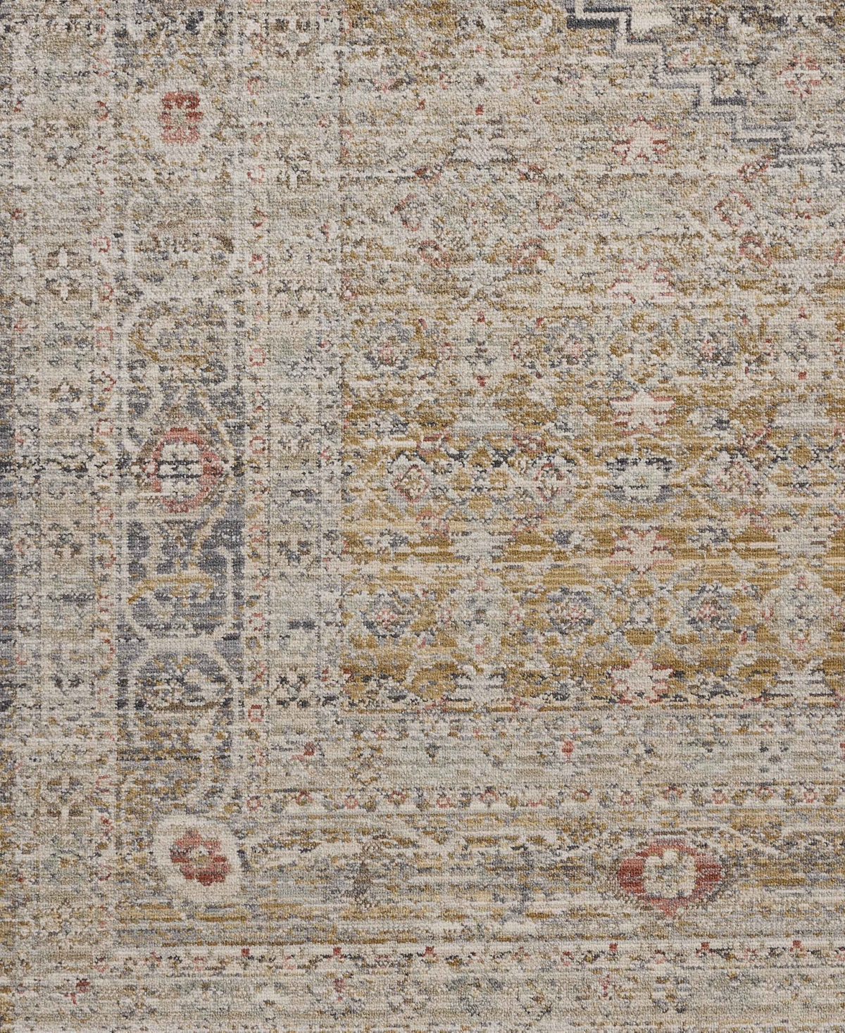 Chris Loves Julia Ida Ida-02 3'6''x5'6'' Area Rug In Slate,gold