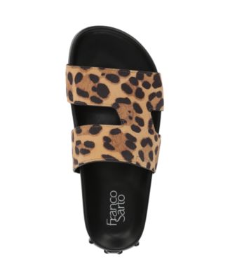 Britt Open Toe Leather Slide Sandals